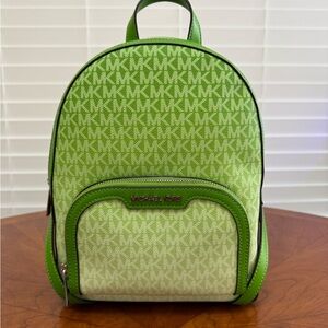 Michael Kors Green Backpack